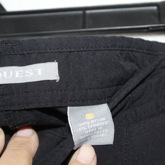 Quest womens skort size 12 black stretchy shorts lining mini hiking outdoor wear - Picture 5 of 8